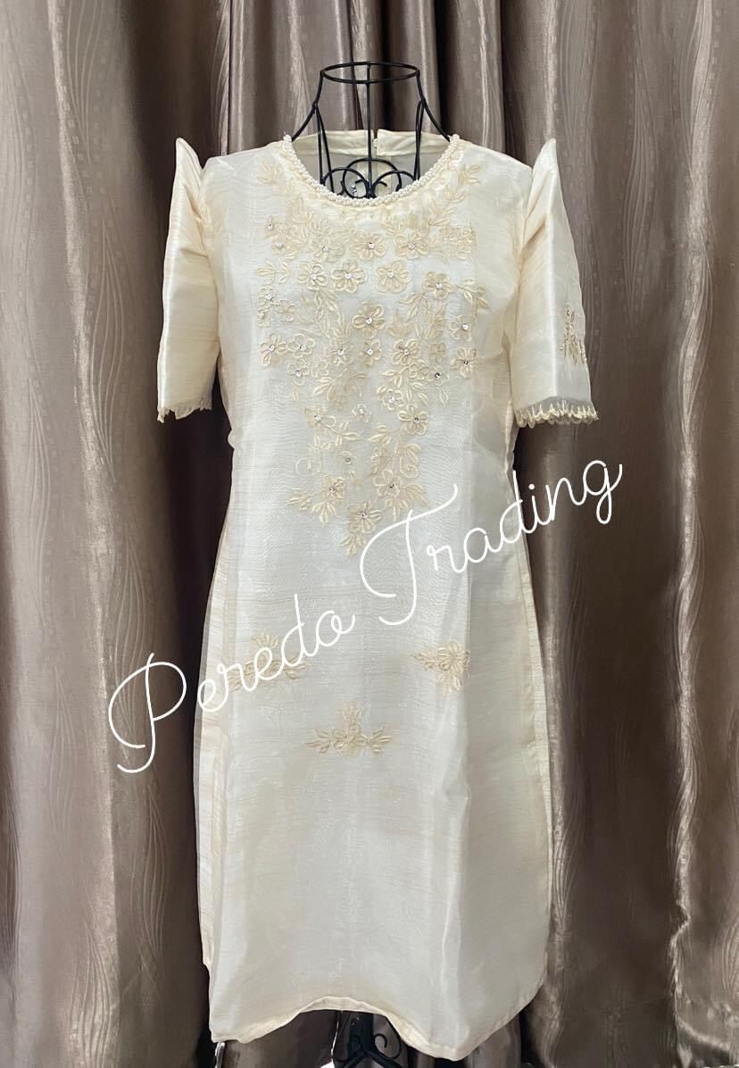 Filipiniana Dress Pina Organza with Maria Clara Sleeves size XL