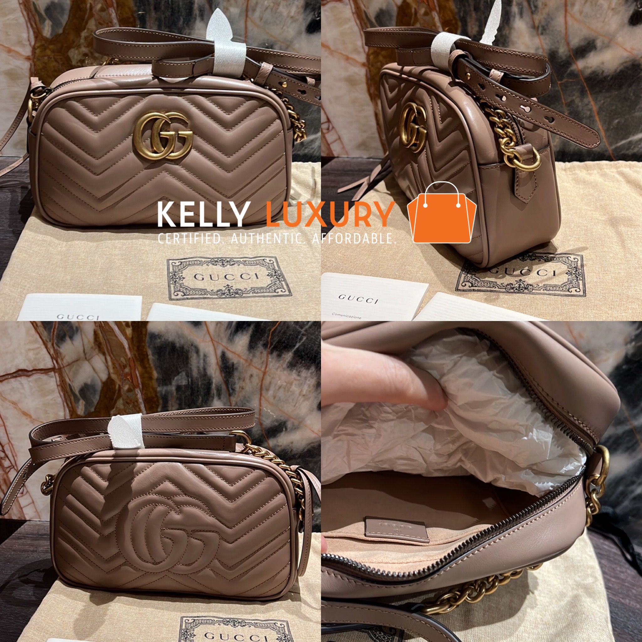 [Pre-Order] Gucci Small Marmont Camera Sling Bag [Evoucher, Ships in 40 Days]
