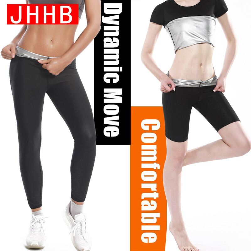 Women Thermo Body Shaper Slimming Pants Silver coating Weight Loss Waist Trainer Fat Burning Sweat Sauna Capris Leggings Shapers